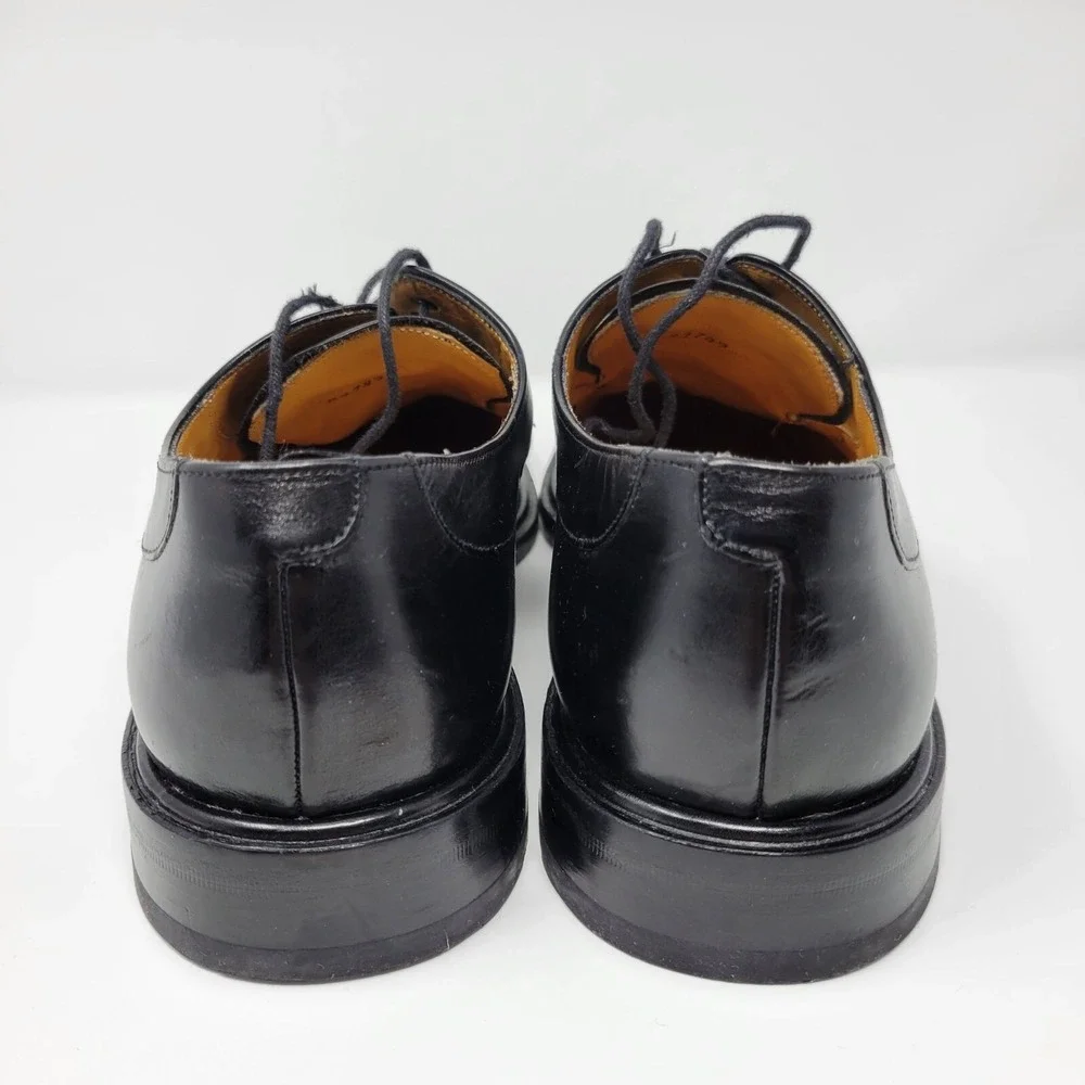 Mezlan Fiore Dress Shoes MENS 8.5 M Black Leather Split Toe Lace Up Oxfords‎